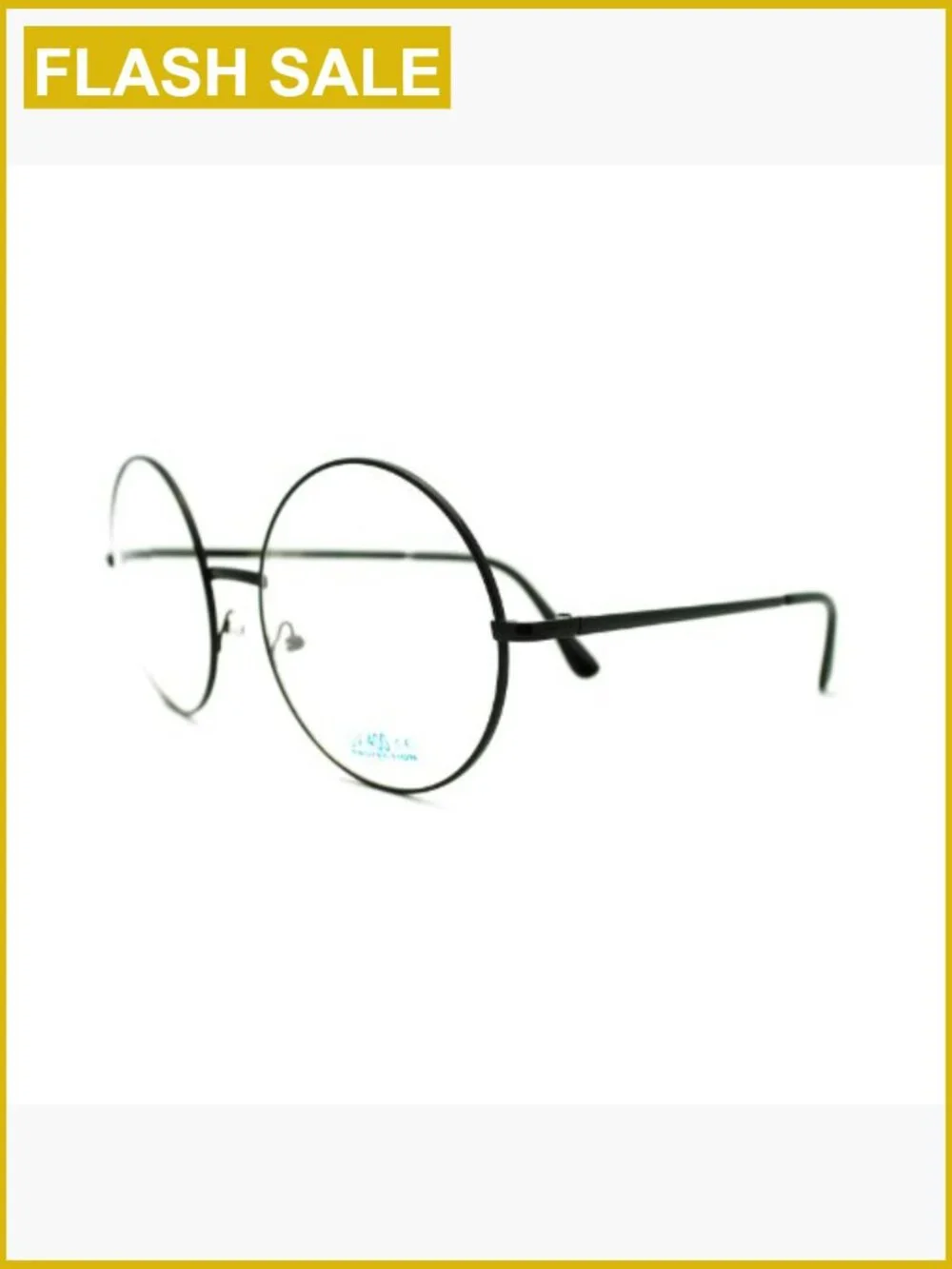 Super Oversized Round Circle Frame Clear Lens UV400 Glasses